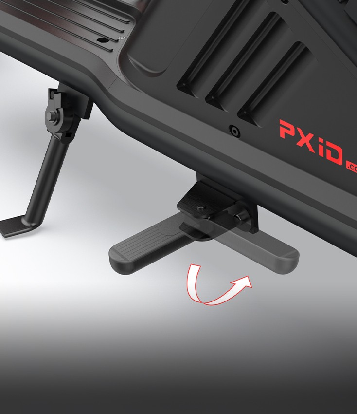 格納式フットレストデザイン